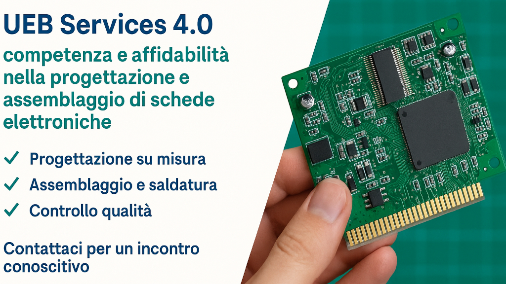 UEB Services 4.0: competenza e affidabilità nella progettazione e assemblaggio di schede elettroniche